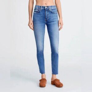 Re/Done 90s High Rise Ankle Crop Jeans Size 28